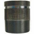 Dixon AN Series Long Pipe Style Adapter Nipple, 2-1/2 in Nominal, MNPT x Weld End Style, Carbon Steel, Dom A7125
